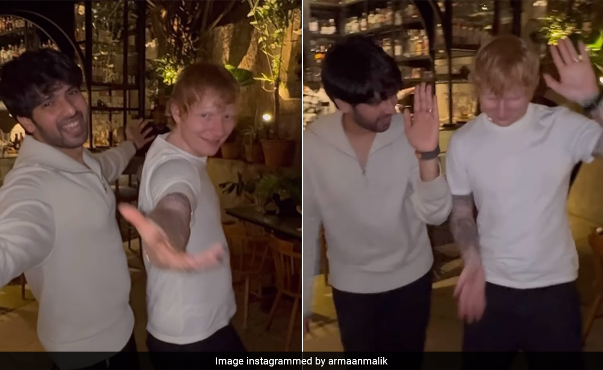 Viral: Ed Sheeran Dances To Allu Arjun's <i>Butta Bomma</i> With Armaan Malik