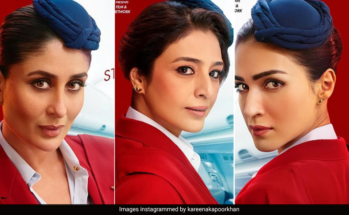 Crew Movie Released : फिल्म क्रू सिनेमाघरों में हुई रिलीज, तब्बू के साथ इस किरदार में नज़र आएंगी 'बेबो'