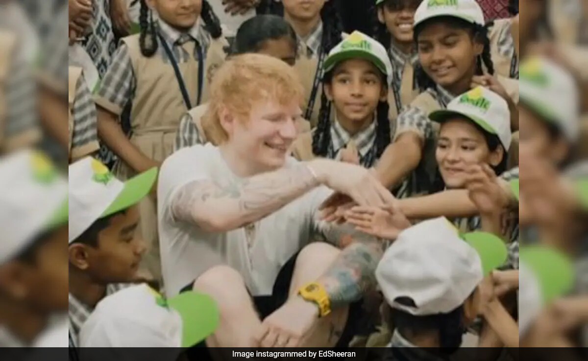 Watch: Ed Sheeran Sings <i>Shape Of You</i> With Mumbai School Students