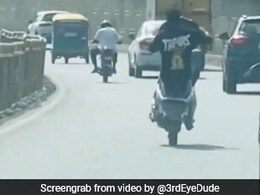 Video: Bengaluru Man Performs Dangerous Stunt On Highway, Police Takes Note Video: Bengaluru Man Performs Dangerous Stunt On Highway, Police Takes Note