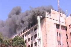 Massive Fire At Madhya Pradesh Secretariat, No Casualty Massive Fire At Madhya Pradesh Secretariat, No Casualty