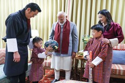 PM Modi's Adorable Pics With Junior Bhutan Royals At Dinner During Recent Trip PM Modi's Adorable Pics With Junior Bhutan Royals At Dinner During Recent Trip
