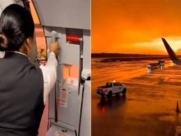 एयरहोस्टेस ने जैसे ही खोला विमान का दरवाजा, सामने का नजारा देख दिल हार बैठे लोग एयरहोस्टेस ने जैसे ही खोला विमान का दरवाजा, सामने का नजारा देख दिल हार बैठे लोग