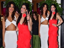 Mannara Chopra In A Fiery Red Dress And Priyanka Chopra In White Co-Ords Are As Fabulous As Fire And Ice Mannara Chopra In A Fiery Red Dress And Priyanka Chopra In White Co-Ords Are As Fabulous As Fire And Ice