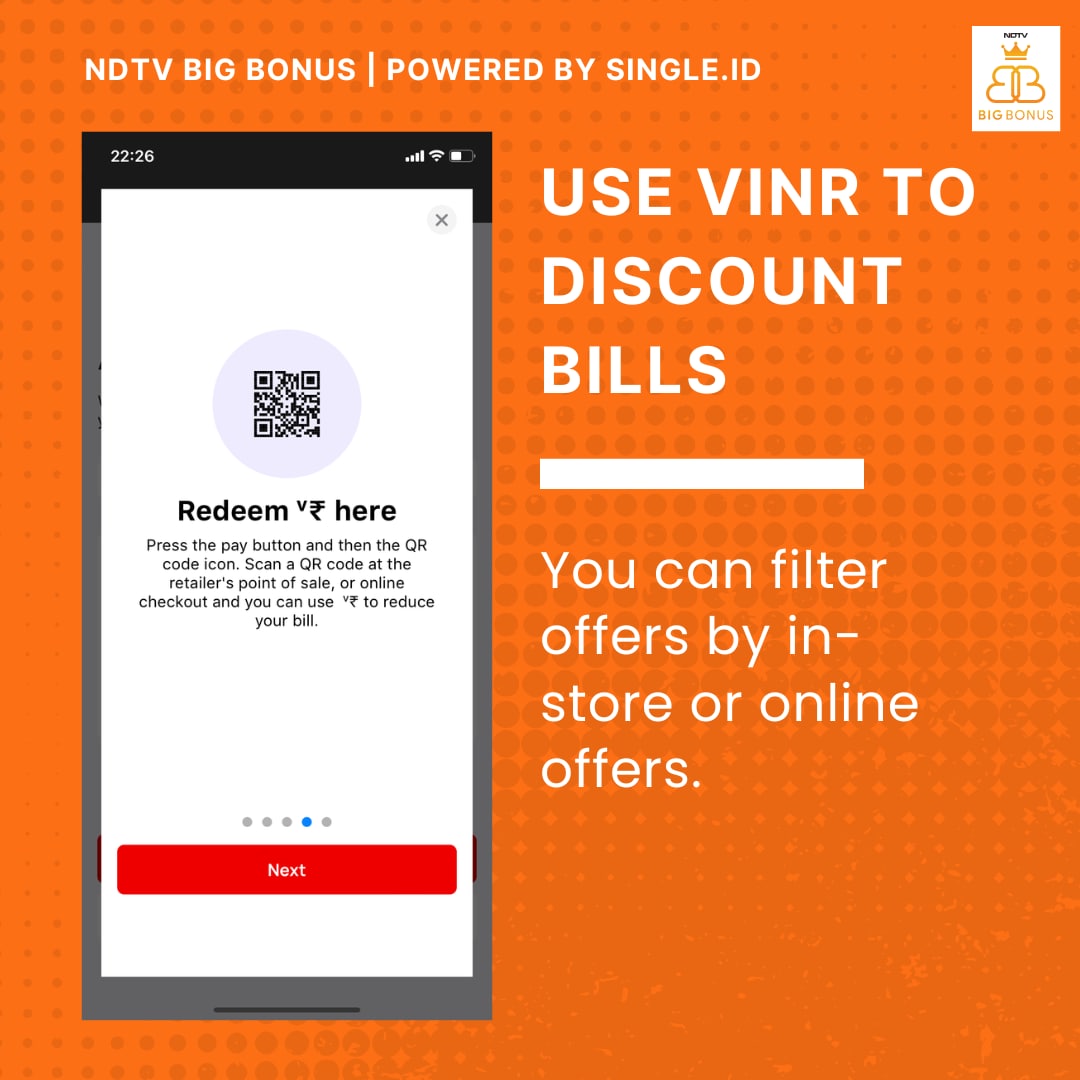 Redeeming rewards with NDTV Big Bonus is quite simple. 