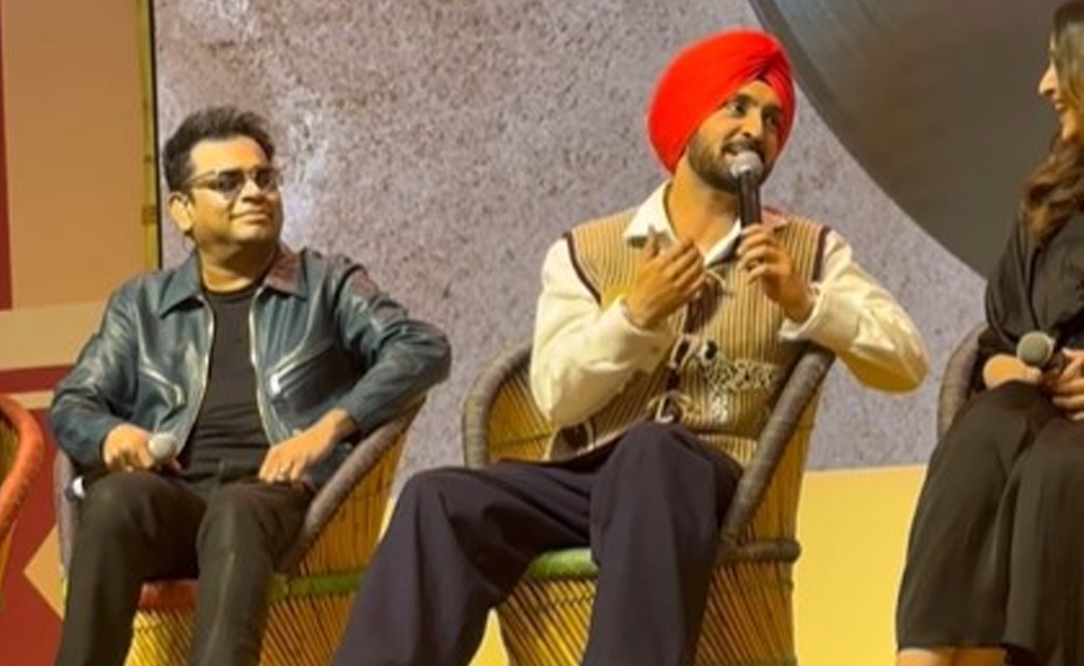 स्टेज पर हो रही थी तारीफ दिलजीत दोसांझ मासूमियत से बोले, मुझे अंग्रेजी समझ नहीं आ रही