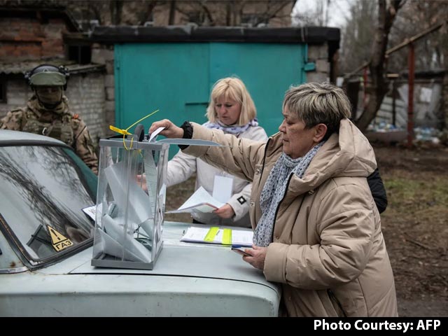 Russia Votes As Ukraine Steps Up Border Attacks