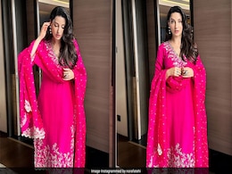Nora Fatehi Skipped White And Upped The Vibrance In A Bright Pink Ethnic Suit For Holi 2024 Nora Fatehi Skipped White And Upped The Vibrance In A Bright Pink Ethnic Suit For Holi 2024