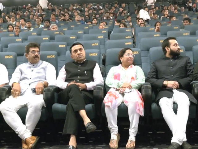 Goa Chief Minister Pramod Sawant Watches <i>Article 370</i> At Panaji Theatre