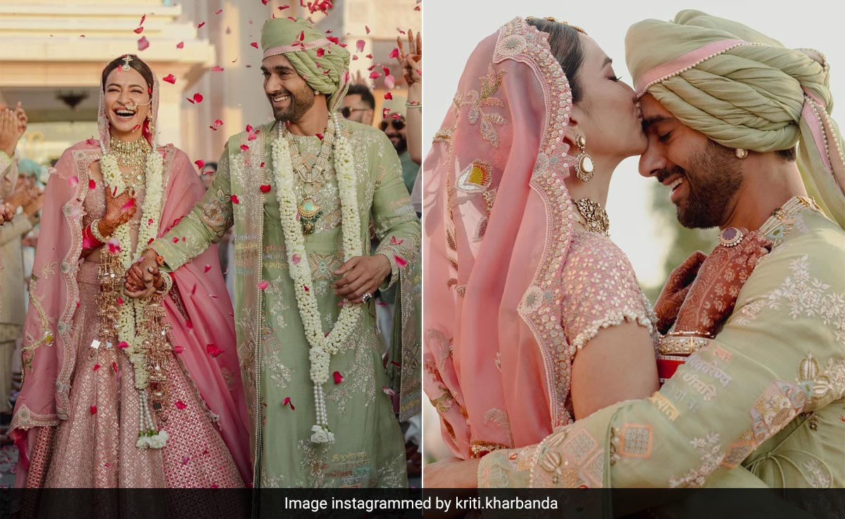 Kriti Kharbanda And Pulkit Samrat Are A Picture Of Spring In Pastel Wedding Looks