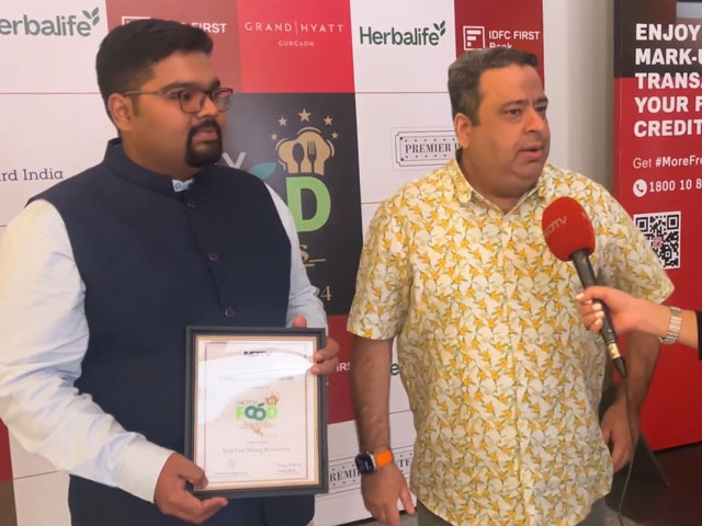 Manish Mehrotra Takes Away "The Best Fine Dining Restaurant Of The Year" Award For Indian Accent