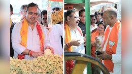 सड़क किनारे अंगूर खरीदने पहुंचे राजस्थान CM भजनलाल, सीपी जोशी संग पिया गन्ने का जूस