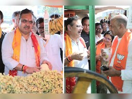 सड़क किनारे अंगूर खरीदने पहुंचे राजस्थान CM भजनलाल, सीपी जोशी संग पिया गन्ने का जूस