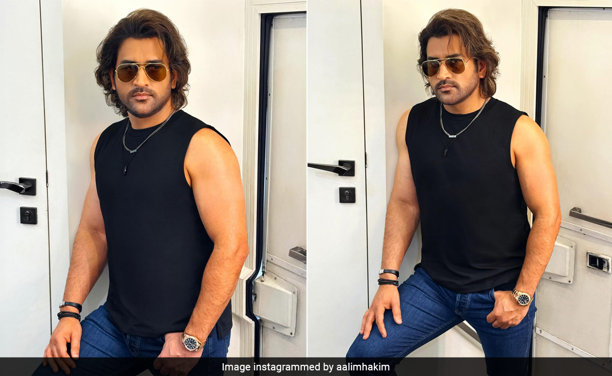 "Captain Cool" MS Dhoni Makes A Hot New Hairstyle Entry Ahead Of IPL 2024