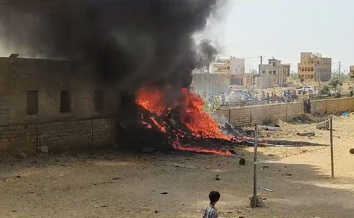 First-Ever Crash Of Tejas Fighter Jet In Rajasthan's Jaisalmer, Pilot Safe