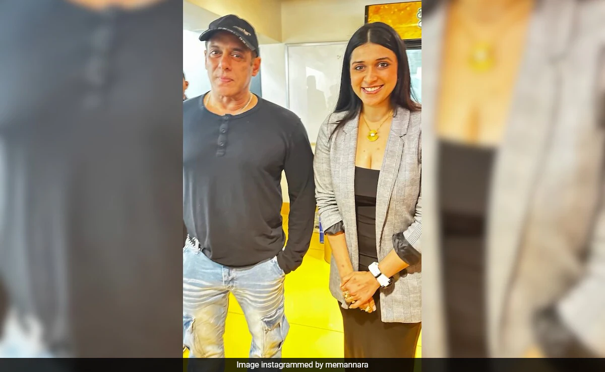Birthday Girl Mannara Chopra Meets Her "Forever Favorite" Salman Khan