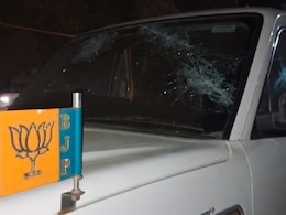 Stones Thrown At Cars During Election Rally Of BJP MP Sanjeev Balyan In UP Stones Thrown At Cars During Election Rally Of BJP MP Sanjeev Balyan In UP