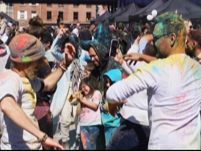 Hindus In New York Celebrate Holi With Colours, Music, Sweets