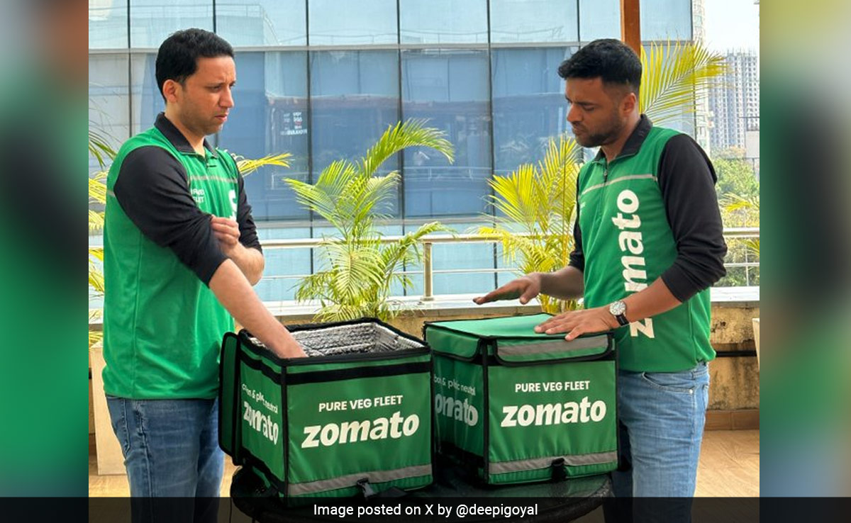 Zomato Launches "Pure Veg Mode", CEO Steps Out To Deliver Orders