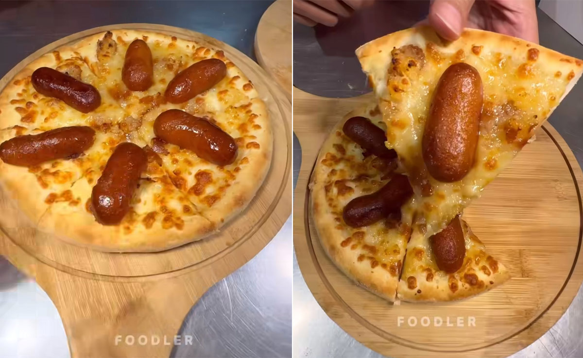 "We Should Draw A Line" - Viral Gulab Jamun Pizza Takes Internet By Storm