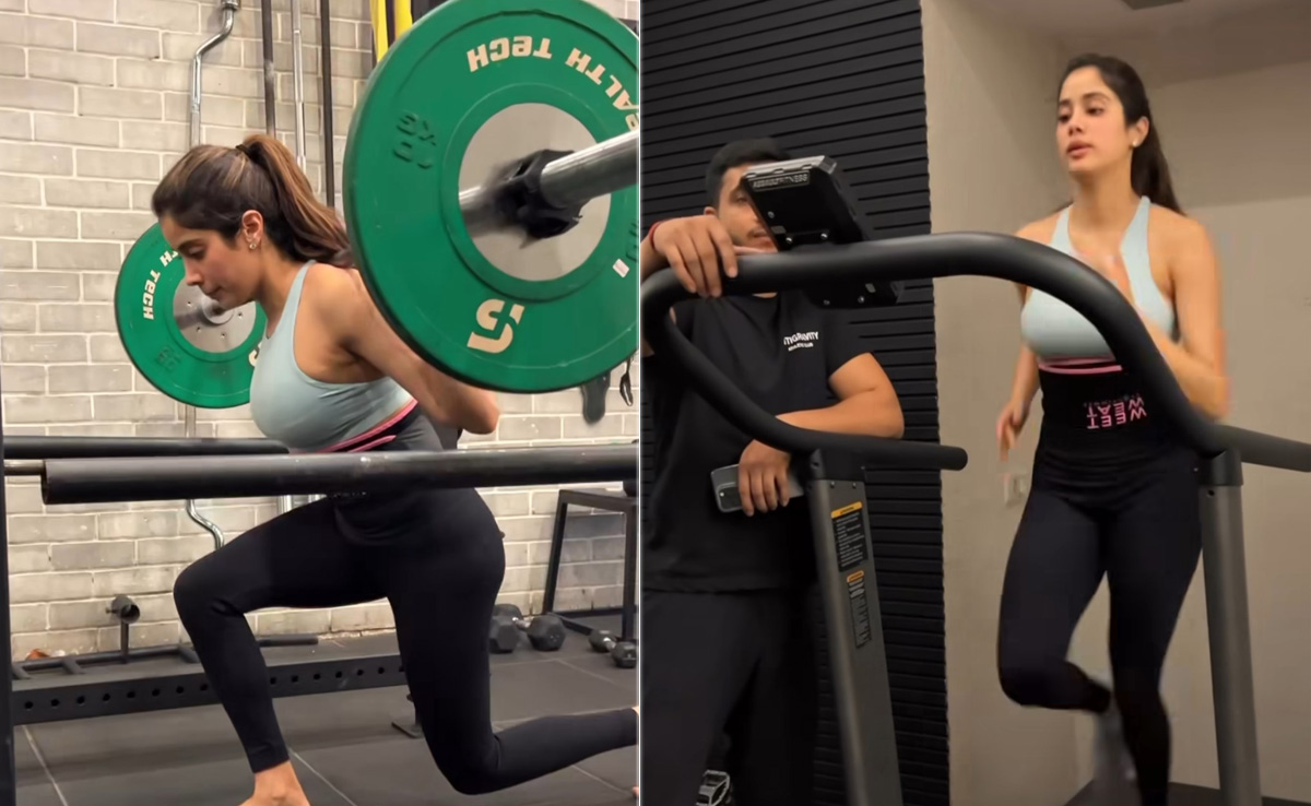 Janhvi Kapoor's Intense Cardio Workout Session Includes Lunges, Squats And More