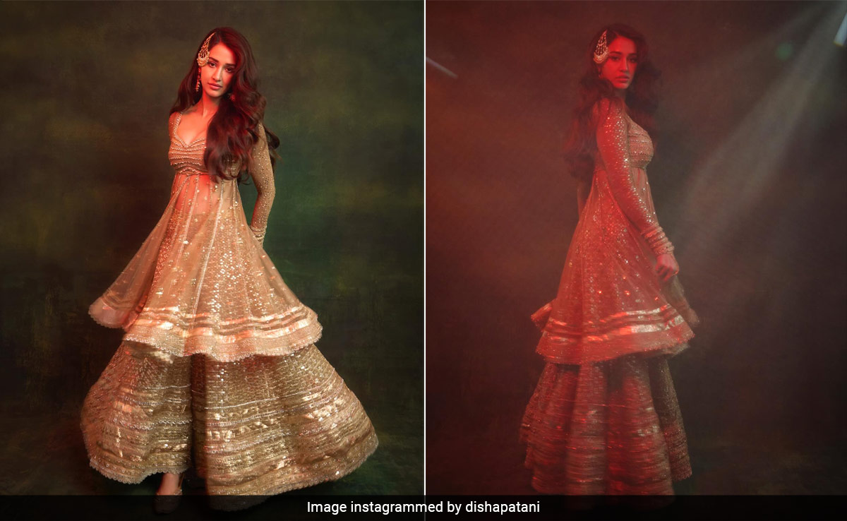 Disha Patani's Ethnic Side In Her <i>Shararas</i> And Long Suits Are A Fresh Break From Her Cool Summer Casuals