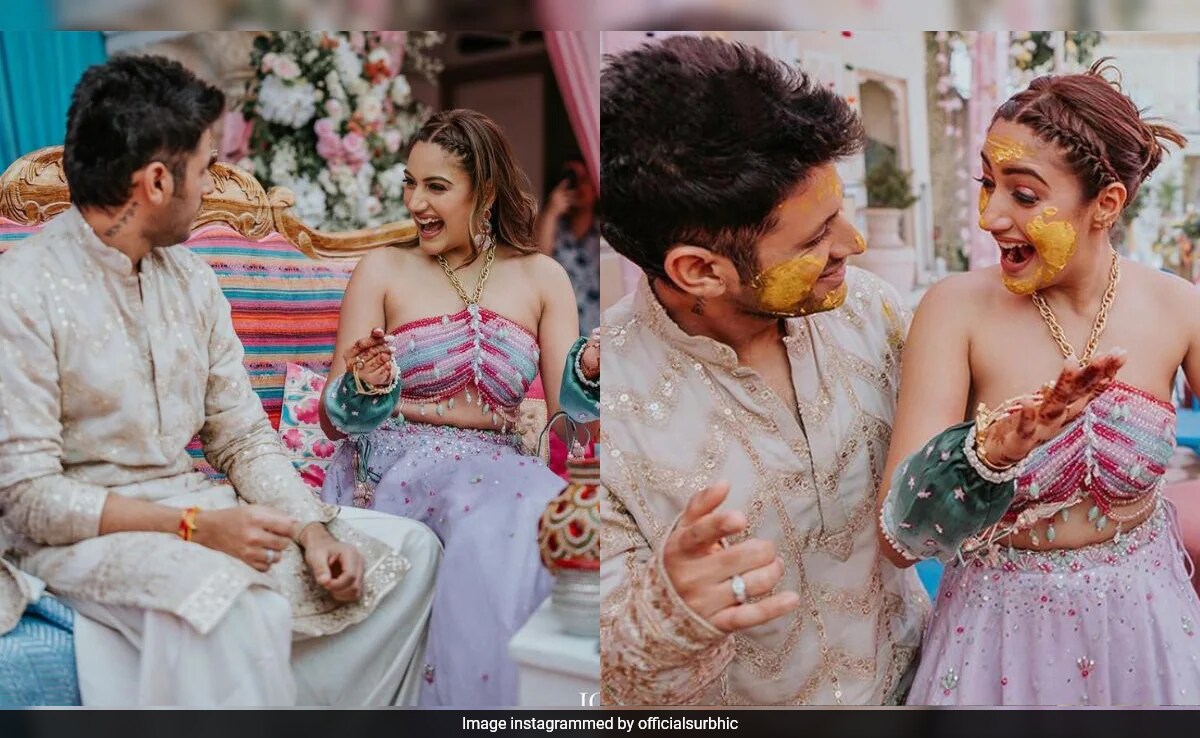 Inside Surbhi Chandna And Karan Sharma's "The Great <i>Haldi</i> Festival"