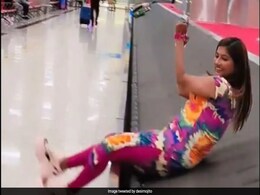 "Fine Her In Lakhs": Woman's Video On Airport Baggage Carousel Makes Internet Angry "Fine Her In Lakhs": Woman's Video On Airport Baggage Carousel Makes Internet Angry