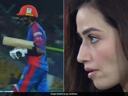 Watch: Naveen-ul-Haq Uproots Shoaib Malik's Stumps, Stunned Sana Javed's Reaction Viral