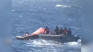 Watch: Indian Navy Warship Rescues 21 From Ship Hit By Houthi Missile
