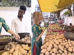 Viral Video: Russian Girl Selling Vegetables In India Has Internet's Attention Viral Video: Russian Girl Selling Vegetables In India Has Internet's Attention