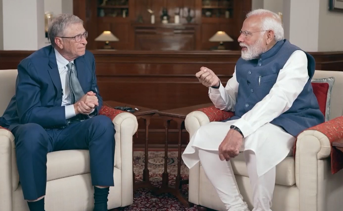 "Children Say Ai (Mother) And AI": PM Modi, Bill Gates Discuss AI