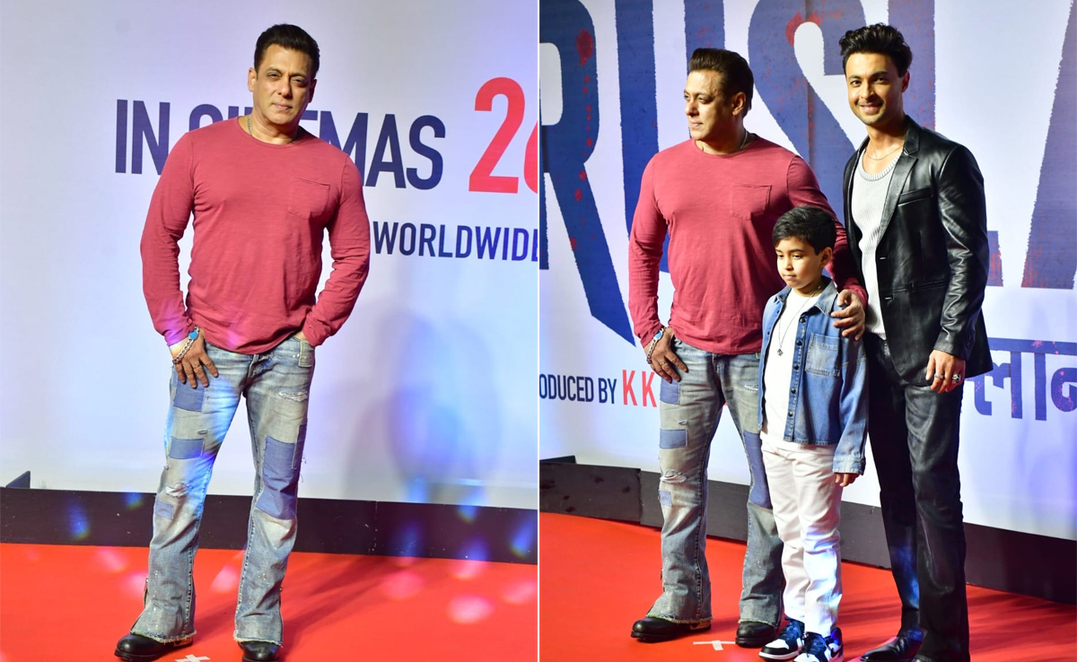 Salman Khan Leads Celeb Roll Call At Brother-In-Law Aayush Sharma's <i>Ruslaan</i> Screening
