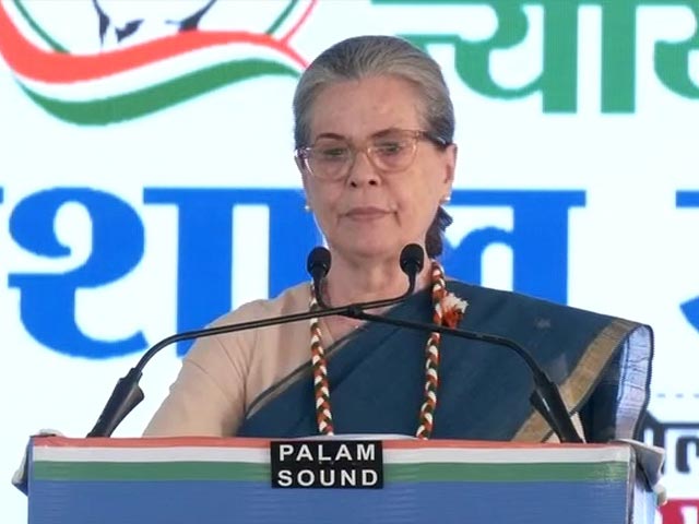 Sonia Gandhi's "Conspiracy To Change Constitution" Charge Against BJP