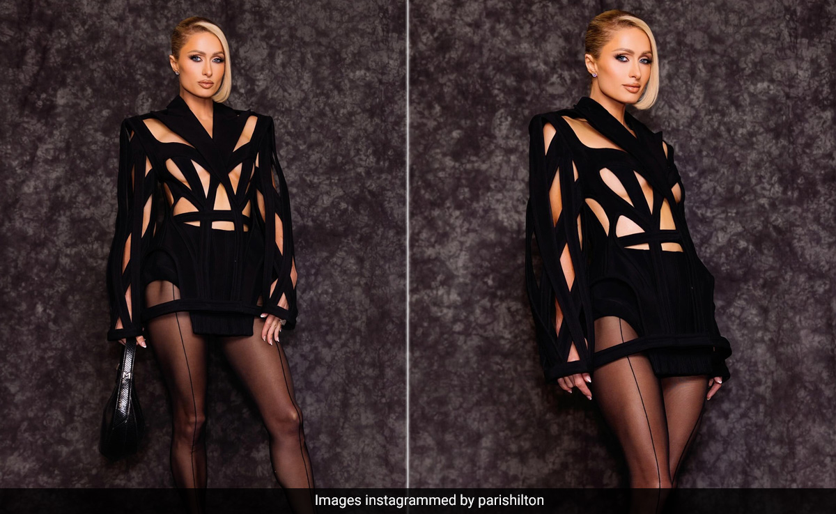 Paris Hilton's Personal Style Is Only Getting Edgier; This Time In A Black Cutout Mugler Look