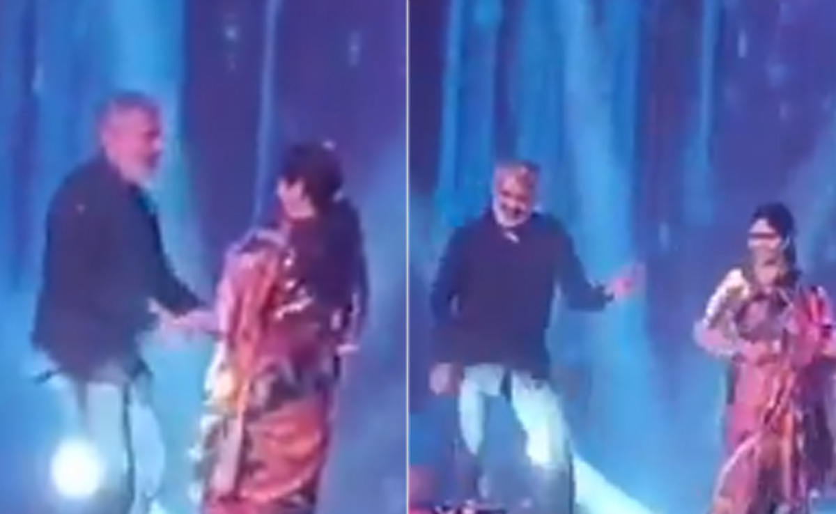 Crazy Viral: <i>RRR</i> Director SS Rajamouli Danced To <ik>Andamaina Premarani</i> With Wife Rama