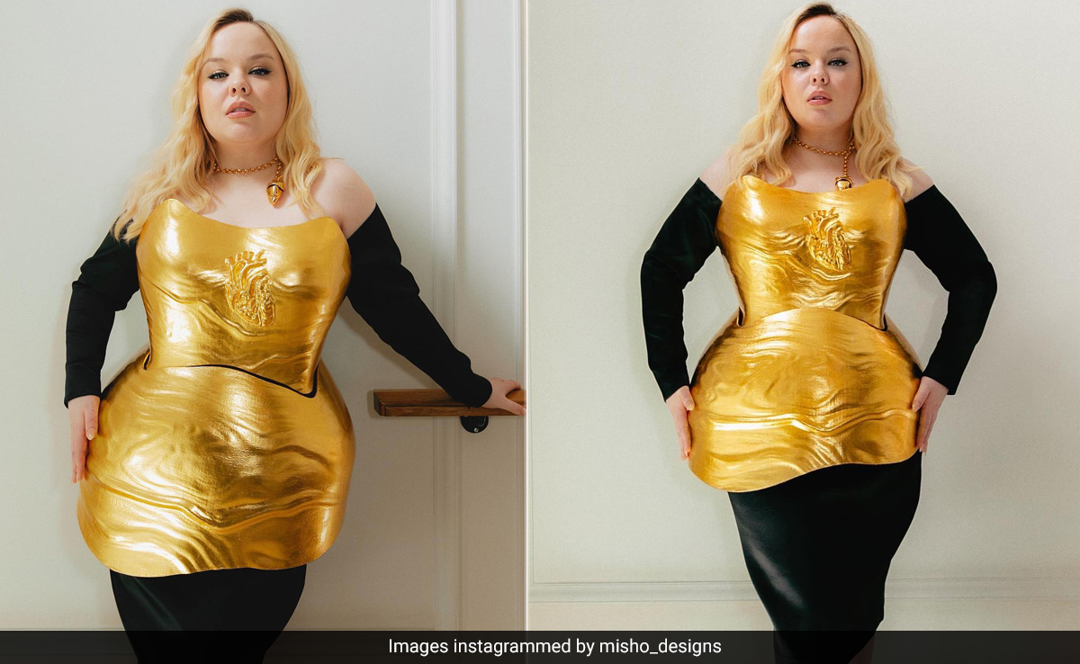<i>Bridgerton</i> Star Nicola Coughlan's Dress Has A Heart Of 22KT Gold That Beats In India