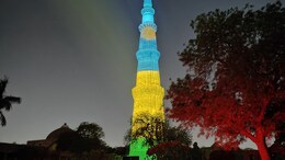 Qutub Minar Illuminates In Remembrance Of Rwanda Genocide Of 1994