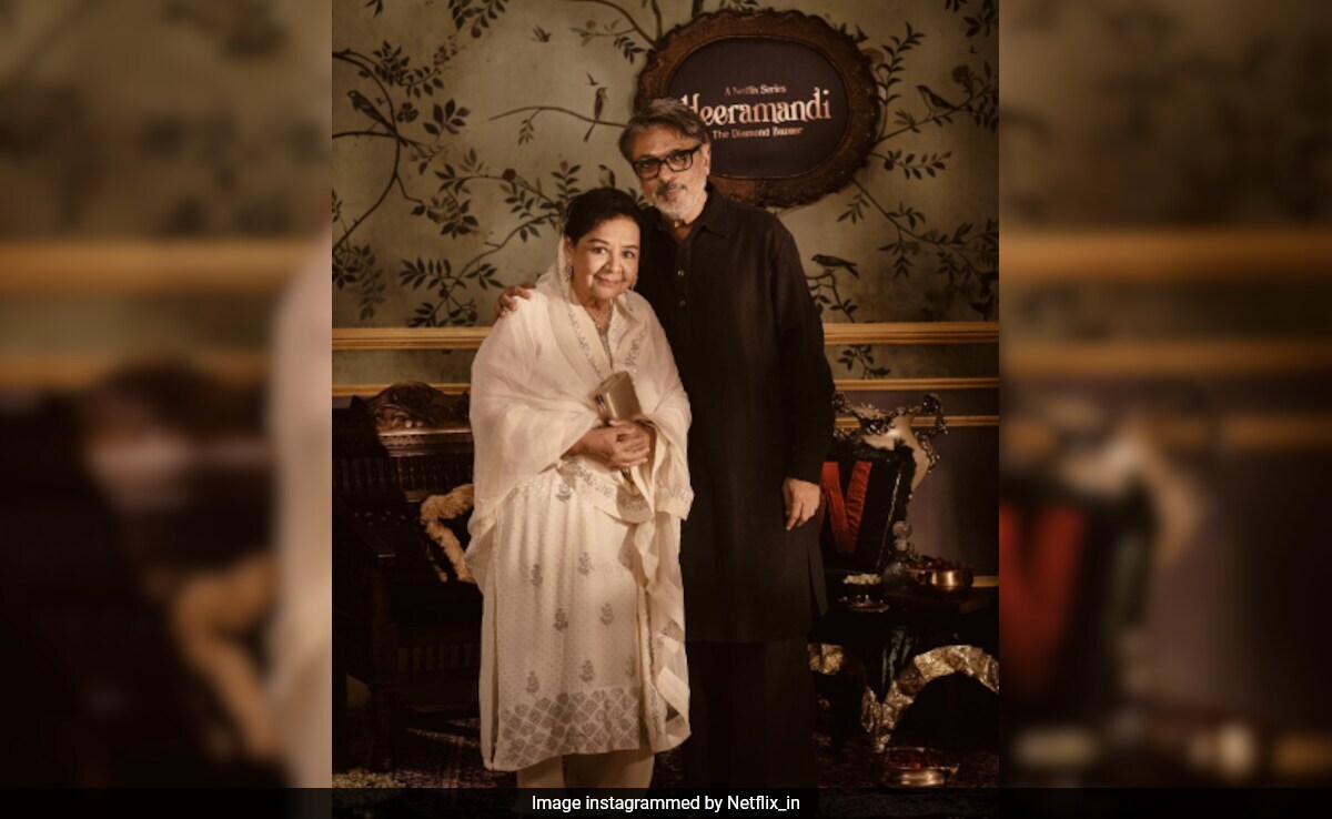 Farida Jalal And Sanjay Leela Bhansali In A Pic From <i>Heeramandi</i> Screening. That's It. That's The Post