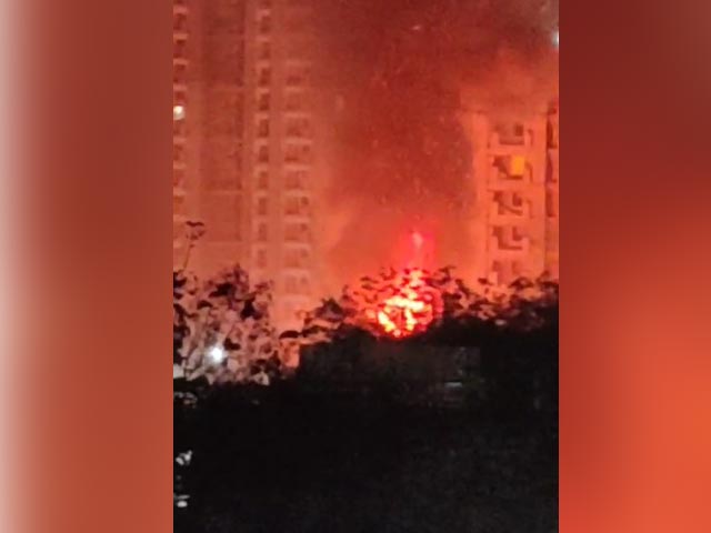 Massive Fire At Restaurant In Greater Noida