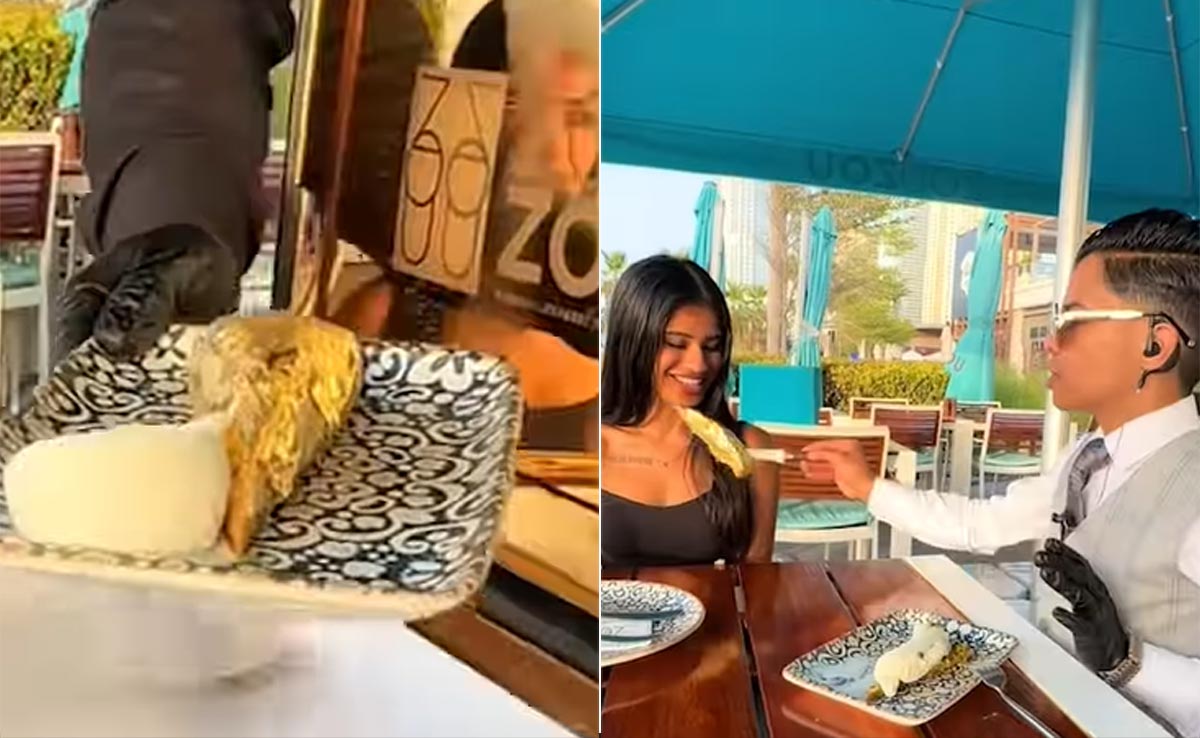 इस रेस्तरां में मिलती है सोने की मिठाई, सर्व करने का तरीका देख घूमा लोगों का सिर