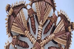 भोपाल: सूखी फलियों से बना डाली कलाकृतियां, देखिए महिला का कमाल भोपाल: सूखी फलियों से बना डाली कलाकृतियां, देखिए महिला का कमाल