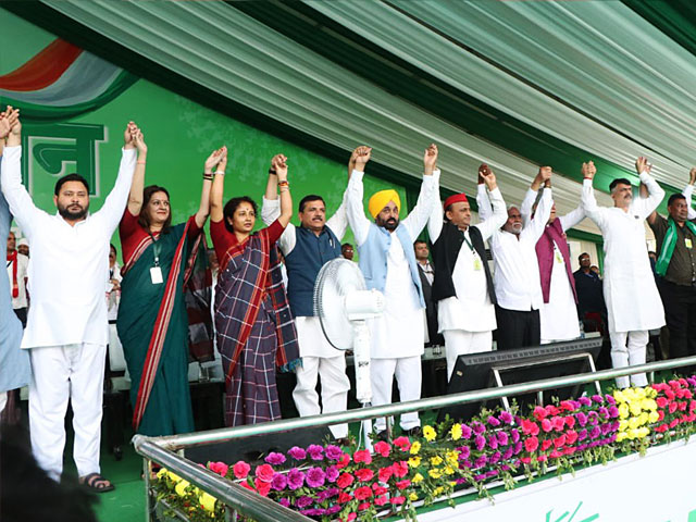 Show Of Strength At Mega INDIA Bloc Rally In Ranchi