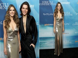 Elizabeth Hurley's 13 Year Old Gown Worked Overtime To Look As Good As New At The <i>Strictly Confidential</i> Premiere Elizabeth Hurley's 13 Year Old Gown Worked Overtime To Look As Good As New At The <i>Strictly Confidential</i> Premiere