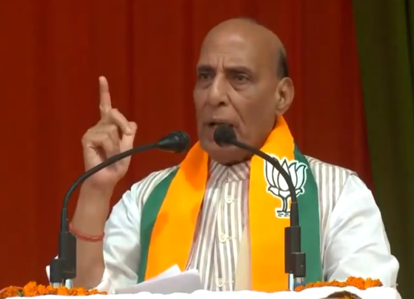 सतना में राजनाथ सिंह ने BJP को सोना तो कांग्रेस को लोहा बताया, कहा- POK हमारा था, है और रहेगा
