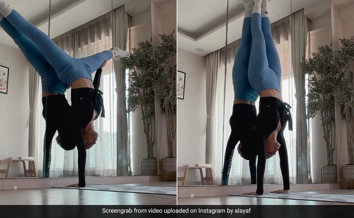 A Regular Day In Alaya Furniturewalla's Life Involves Acing A One-Hand Tree Pose Like A Pro