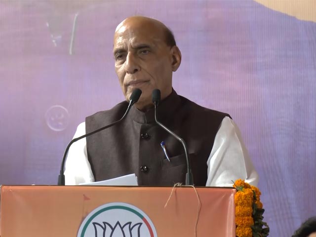 "Desh Ki Janta Moye Moye Kar Degi": Rajnath Singh Invokes Meme To Jab INDIA Bloc