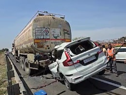 10 Dead As Car Rams Truck On Ahmedabad-Vadodara Expressway 10 Dead As Car Rams Truck On Ahmedabad-Vadodara Expressway