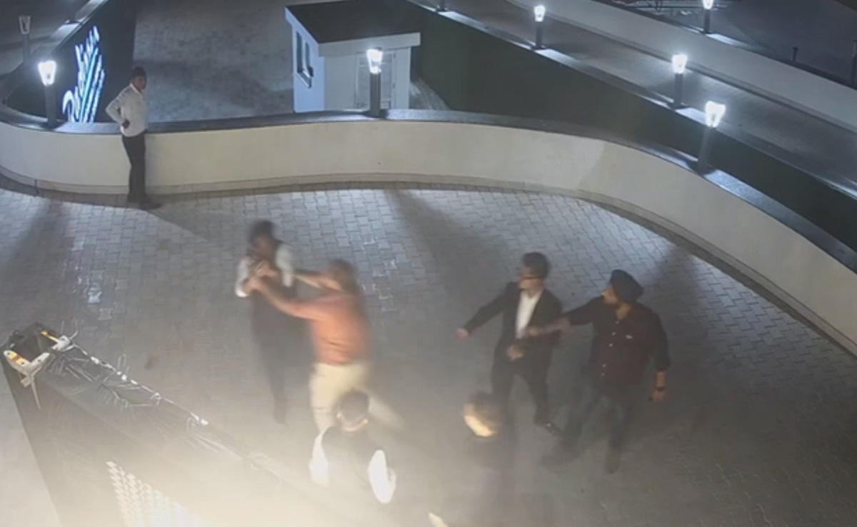 On CCTV, UP Businessman Pushes Man Off 5-Star Hotel's Terrace After Fight