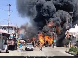 Video: Oil Tanker Overturns, Catches Fire In Himachal, 1 Dead Video: Oil Tanker Overturns, Catches Fire In Himachal, 1 Dead